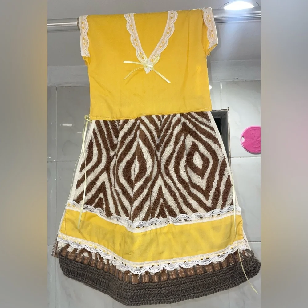 NEW HAND TOWEL GIRL’S DRESS DESIGN HANDMADE